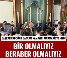 Başkan Erdoğan, bayram namazını Marmaris’te kıldı
