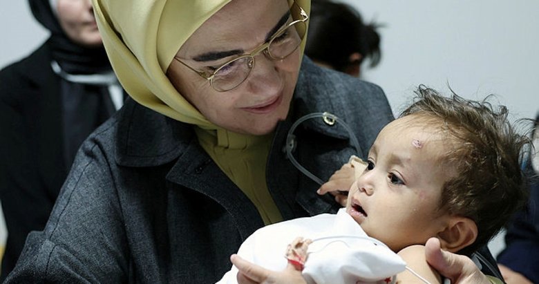 Emine Erdoğan’dan, Gazze’li çocuklara şefkat eli