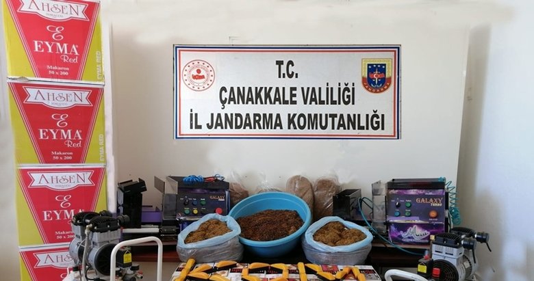 Biga’da kaçak tütün operasyonu