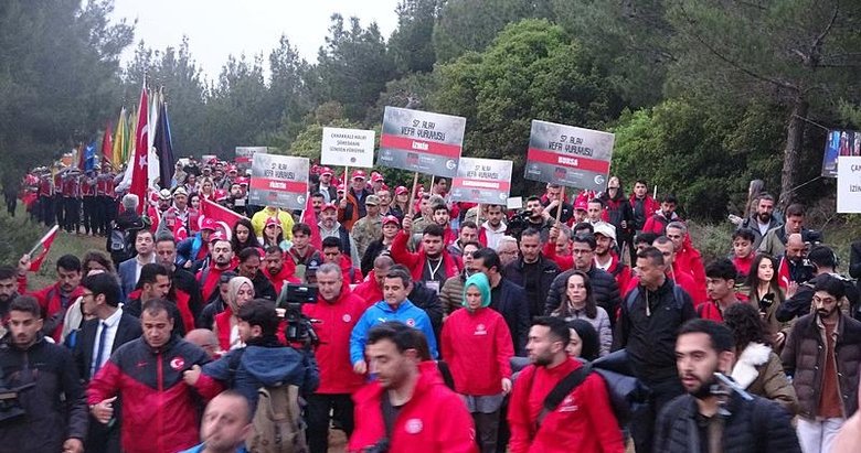 Çanakkale’de 57’nci Alay’a vefa yürüyüşü