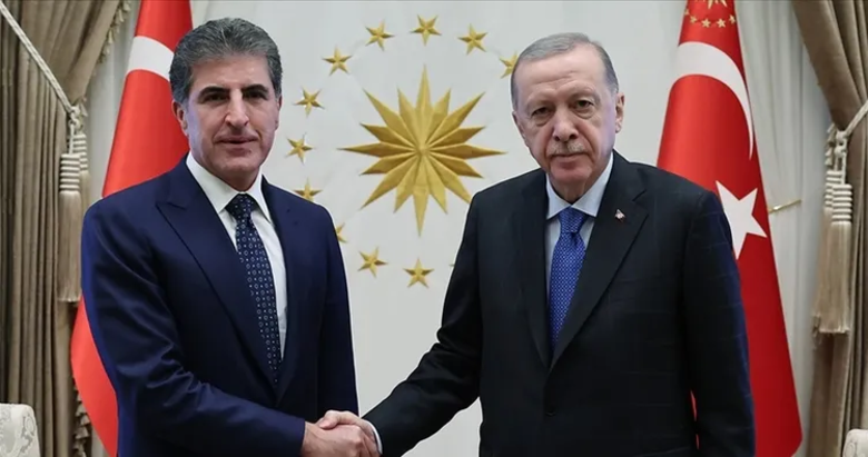 Başkan Erdoğan, IKBY Başkanı Barzani ile görüştü