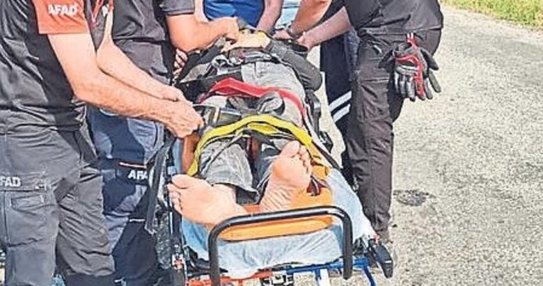 Yamaç paraşütü pilotu ölümden döndü