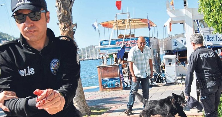 Kurt köpeğinin saldırdığı polis hastaneye kaldırıldı