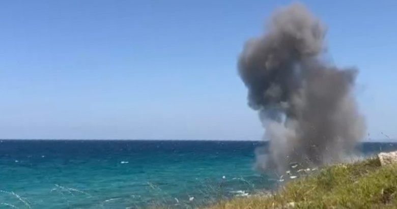 Çanakkale’de balıkçı tarafından bulunan top mermisi imha edildi