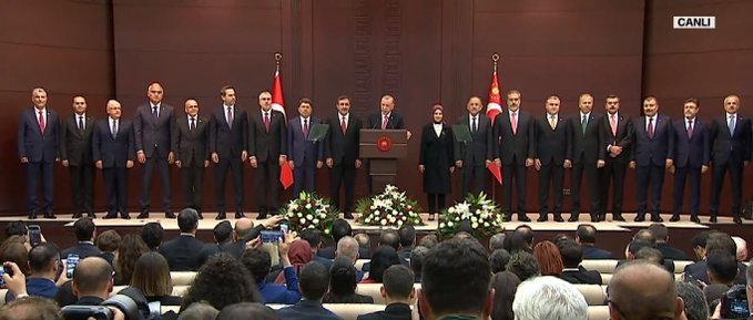 Başkan Erdoğan Yeni Kabine Bakanlar Kurulu listesini Çankaya’da açıkladı
