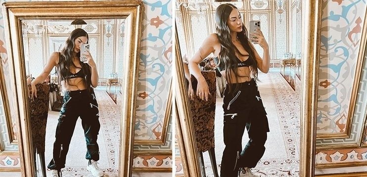 Demet Özdemir ayna pozlarıyla mest etti