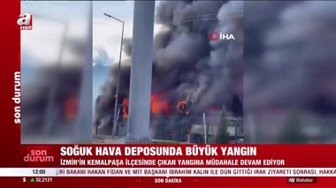 İzmir’de soğuk hava deposunda yangın