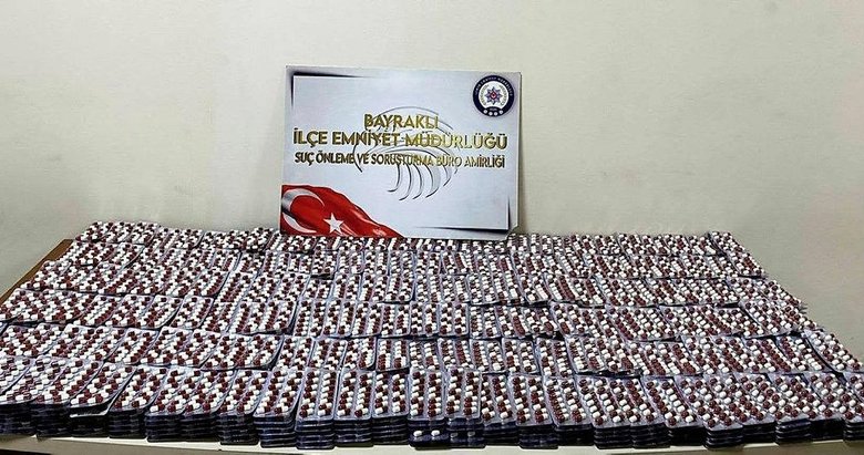 İzmir’deki operasyonda 13 bin 450 sentetik uyuşturucu bulundu
