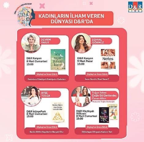 İlham veren kadınların dünyası D&R’da