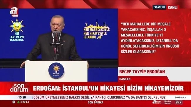 Başkan Erdoğan: Özel, suç örgütünün posta güvercini gibi