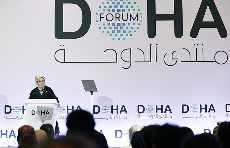 Emine Erdoğan, Doha Forum 2024 programında konuştu
