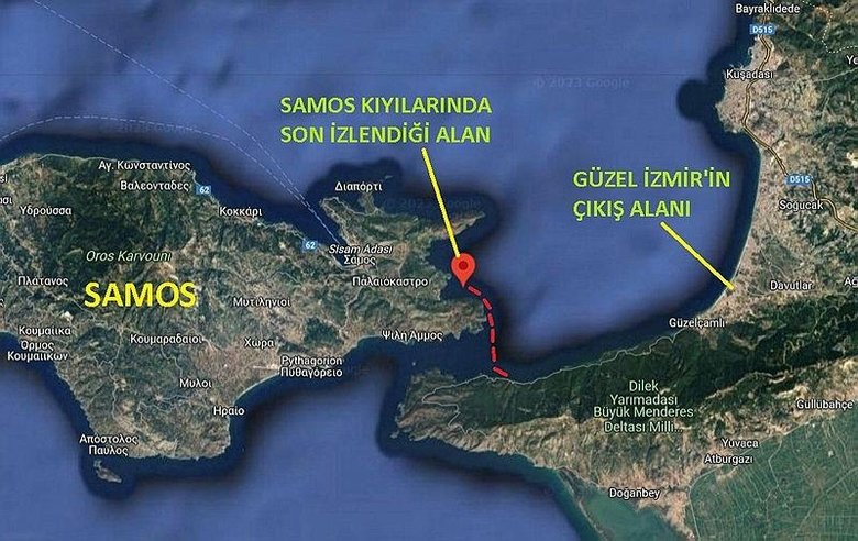‘Güzel İzmir’ 4 günde 18 mil yol aldı, ilk durağı Samos oldu