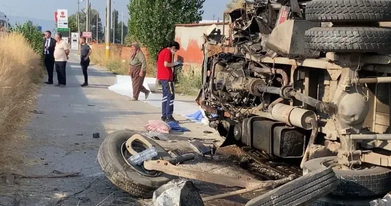 Afyonkarahisar’da korkutan kaza!