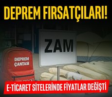 Deprem fırsatçıları iş başında!