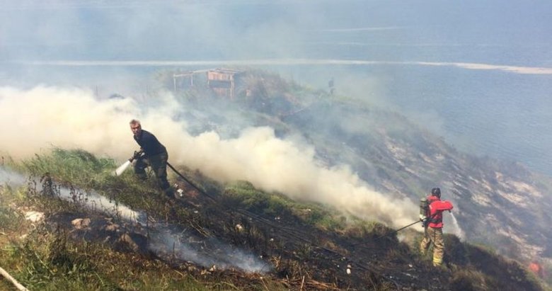 Bandırma’da 1,5 hektarlık makilik alan yangında zarar gördü