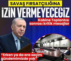 Başkan Erdoğan: Savaş fırsatçılığına izin vermeyeceğiz