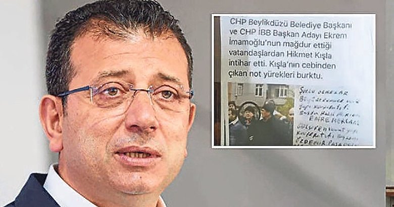 Canına kıymadan önce mektup bıraktı: ‘Suçlu İmamoğlu’