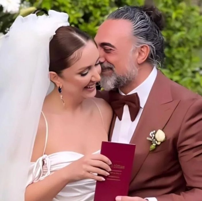 Ünlü oyuncu Selim Bayraktar 5 yıllık aşkıyla dünyaevine girdi