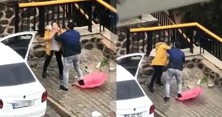 İzmir’den kadını sokak ortasında döven saldırgan yakalandı
