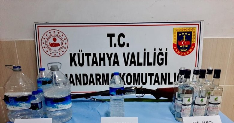 Kütahya’da sahte içki sattığı iddia edilen şüpheli yakalandı