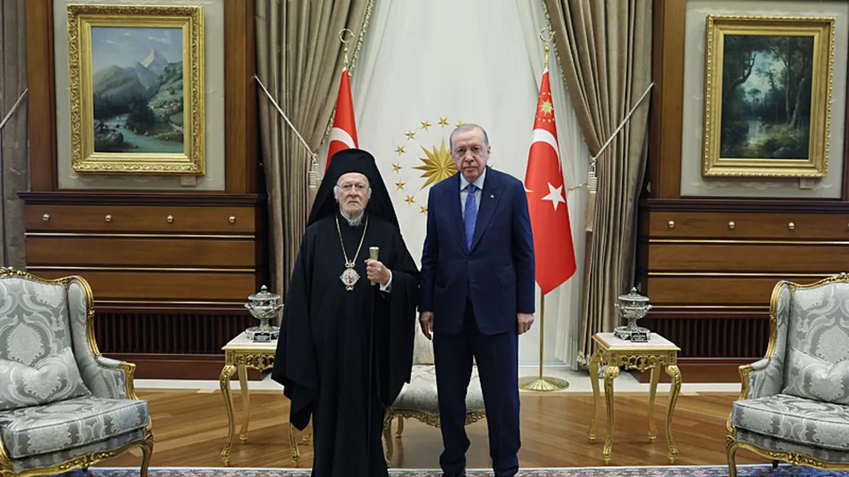 Başkan Erdoğan, Bartholomeos’u kabul etti
