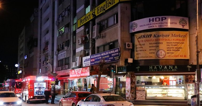 İzmir HDP İl Başkanlığında yangın