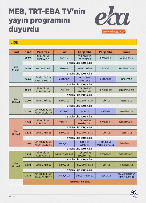 EBA uzaktan eğitim başladı! Online eğitim nasıl olacak? Hangi ders ne zaman?