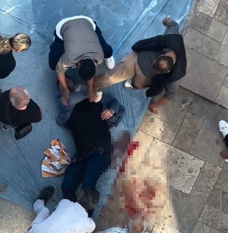 Kendisini tabancayla vuran şüpheliyi bıçakla kovaladı