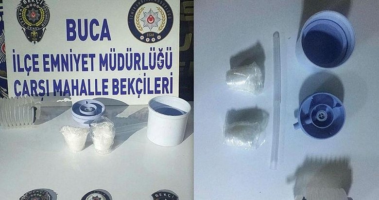 Uyuşturucuyu sakladığı yere polis bile şaşırdı
