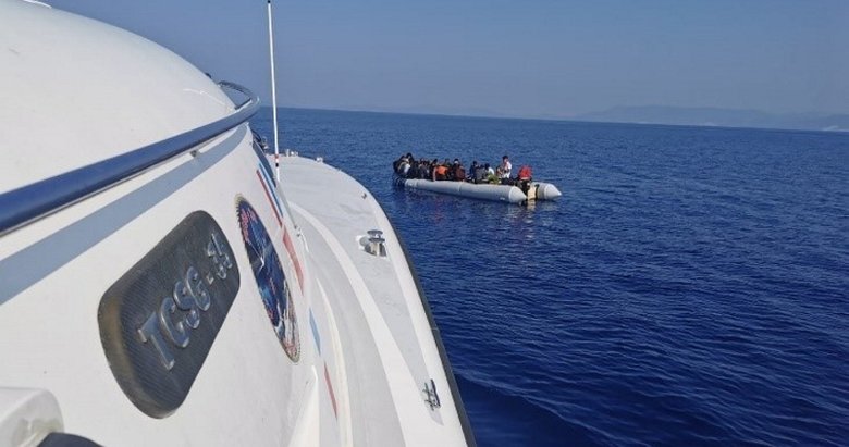 Aydın’da Türk kara sularına geri itilen 40 sığınmacı kurtarıldı