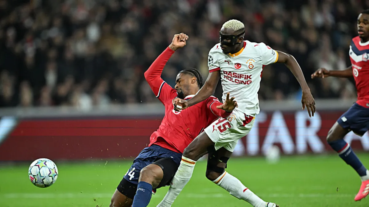 Fransa'da Galatasaray kasırgası: Aslan Lille'i 4 golle dağıttı