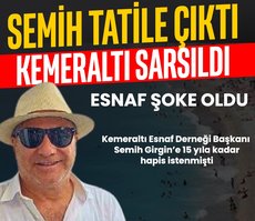 Kemeraltı çalkalanıyor, Semih tatil yapıyor