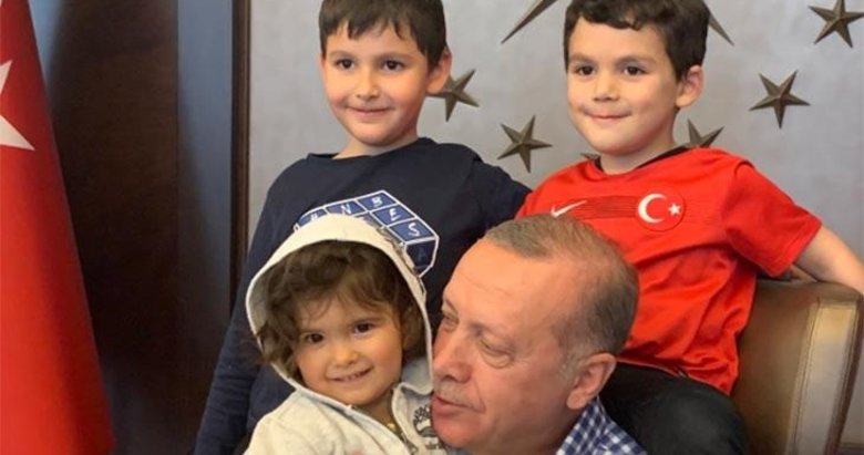 Başkan Erdoğan Huber Köşkü’nde torunlarıyla bir araya geldi