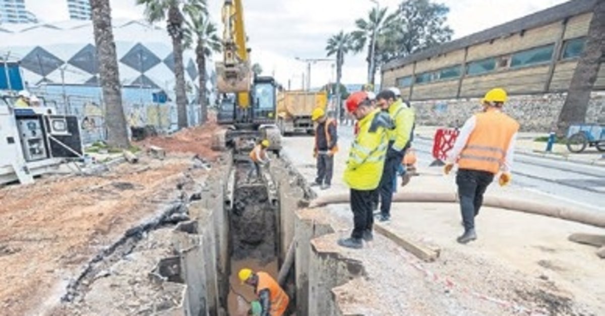 Alsancak liman bölgesinde İZSU’dan altyapı atağı