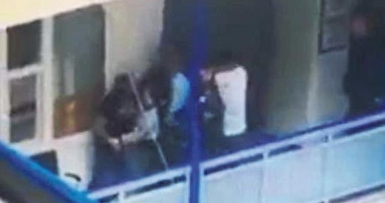 Belediyeye evrak almaya giden esnafa dayak