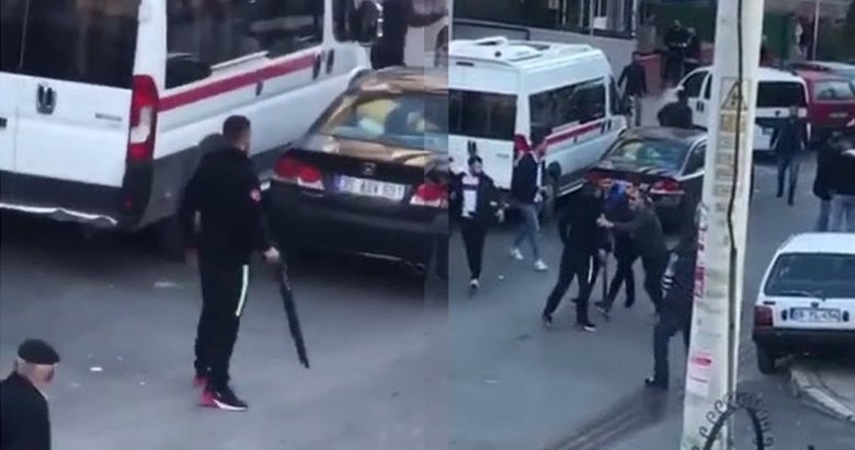 İzmir Konak’ta sokak ortasında pompalı tüfekli kavga!