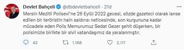 Bahçeli: Dökülen her şehit kanının hesabı damla damla sorulacaktır