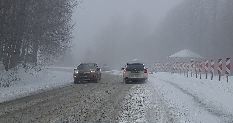 Domaniç’te mevsimin ilk karı etkili oldu