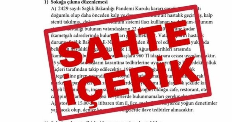 İçişleri Bakanlığı’ndan ’yalan belge’ uyarısı!