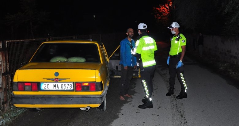 Manisa’da polisin alkollü sürücü ile imtihanı