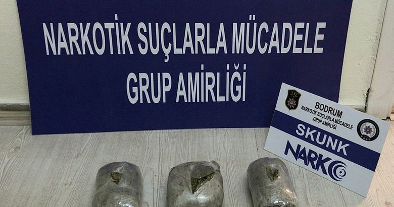 Muğla Bodrum’da otomobille uyuşturucu sevkiyatı polise takıldı
