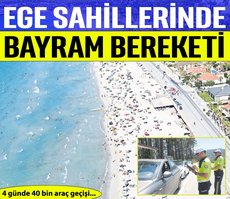 Ege sahillerinde bayram bereketi