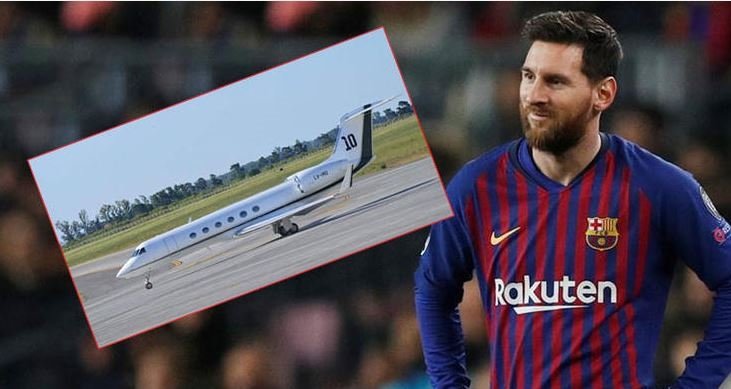 İşte Barcelona’nın yıldız futbolcusu Messi’nin uçağı..
