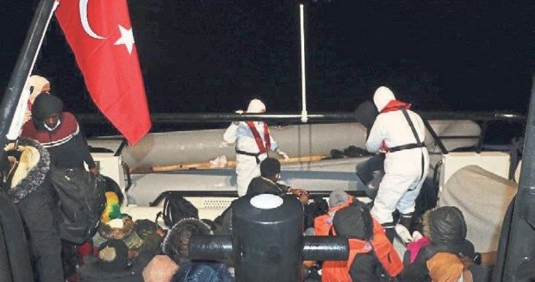 Ayvalık’ta 36 göçmen son anda kurtarıldı