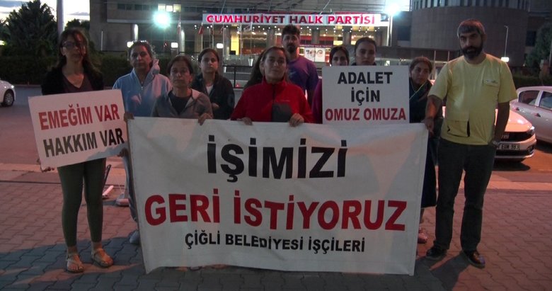 Çiğli Belediyesi’nde işten çıkarılan 147 işçi 56 gündür eylemde
