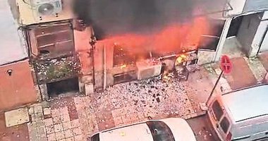 Manisa’da internet kafede yangın paniği