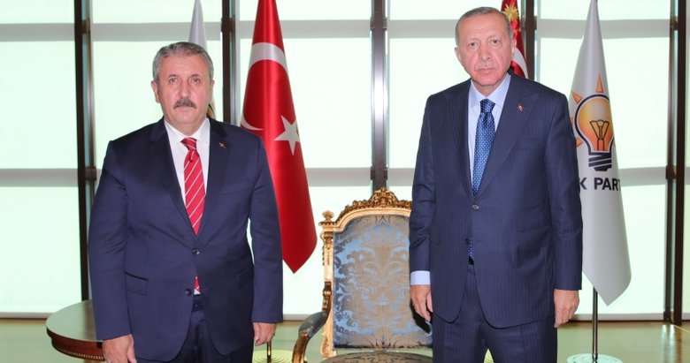 Başkan Erdoğan, BBP Genel Başkanı Mustafa Destici’yi kabul etti