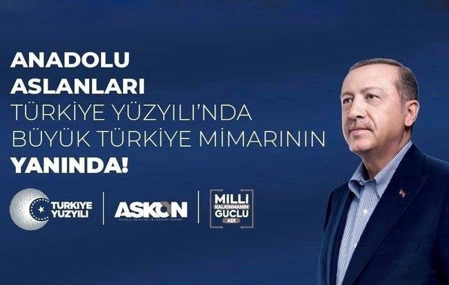 ASKON’dan Başkan Recep Tayyip Erdoğan’a destek