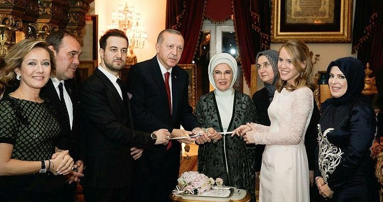 Kalyoncu ve Demirören ailesinin mutlu günlerine başkan Erdoğan ortak oldu