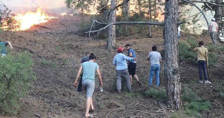 Binlerce Denizlili yangını söndürmek ve orman kahramanları için seferber oldu